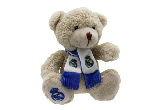 PELUCHE OSITO CON BUFANDA 20 CM REAL MADRID | CYP | 1 UNIDAD | 8426842081731