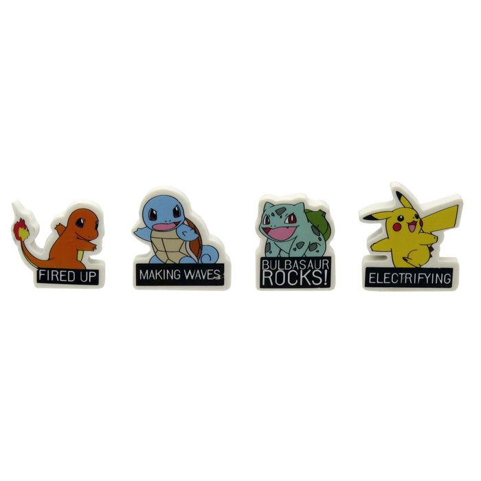 Set con 4 Gomas de Borrar Pokémon CYP