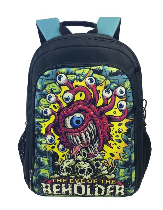 MOCHILA ESCOLAR ADAPTABLE A TROLLEY D&D BLACK LIGHT | CYP