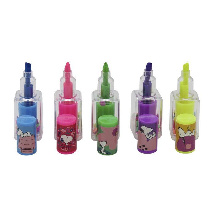 Set de 5 Marcadores con Forma de Pintauñas Snoopy CYP