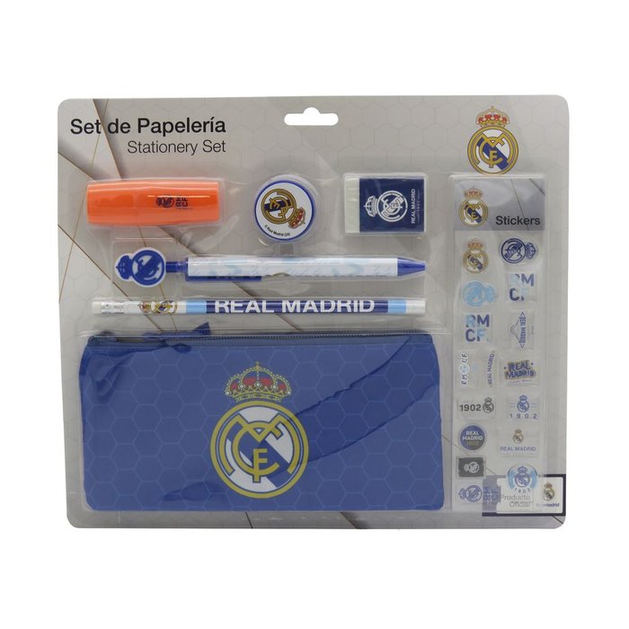 Set de Papelería con Pegatinas Real Madrid CYP Imagen principal del producto
