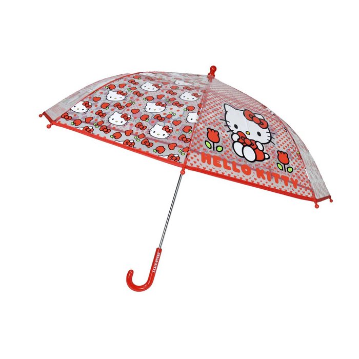 PARAGUAS MANUAL INFANTIL 48 CM TRANSPARENTE HELLO KITTY | CYP | 1 UNIDAD | 8426842111827 Imagen principal del producto