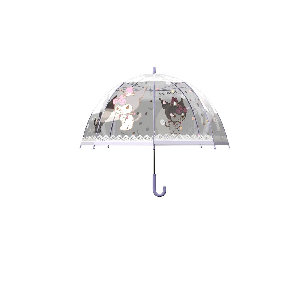 PARAGUAS MANUAL INFANTIL TRANSP, BURBUJA 48 CM SANRIO KUROM | CYP | 1 UNIDAD | 8426842111988 Imagen principal del producto