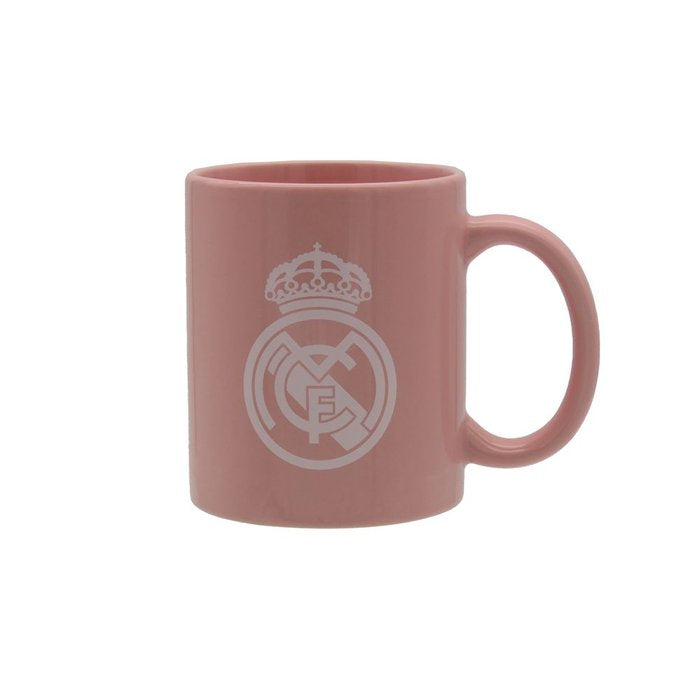 TAZA CERAMICA ROSA CON ESCUDO BLANCO EN CAJA REAL MADRID | CYP | 1 UNIDAD | 8426842112022 Imagen principal del producto