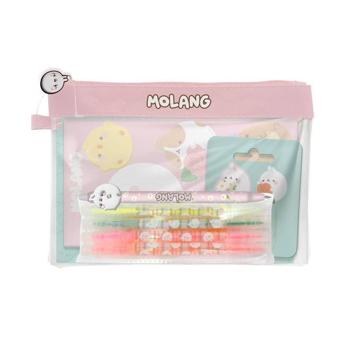 SET PORTATODO JUMBO CON ACCESORIOS DE PAPELERIA BLOSSOM MOL | CYP
