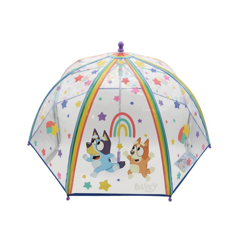 PARAGUAS MANUAL INFANTIL TRANSPARENTE BURBUJA 48 CM BLUEY | CYP | 1 UNIDAD | 8426842119168 Imagen principal del producto