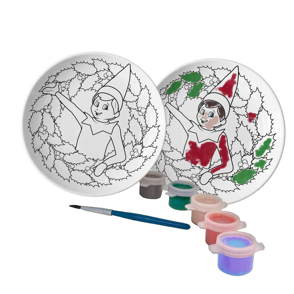 PLATO DE CERAMICA PARA PINTAR THE ELF ON THE SHELF | CYP | 1 UNIDAD | 8426842170732