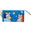 Portatodo triple Bluey CYP Brands con 3 compartimentos