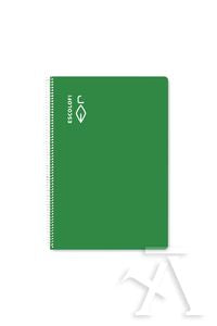 Cuaderno espiral Escolofi verde 50H 70 g marca Escolofi