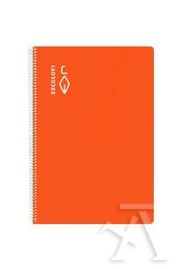 Cuaderno espiral milimetrado Naranja Escolofi Pack 5