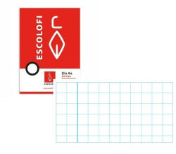 Recambio A4 70 g Cuadrícula 8x8 ESCOLOFI para escritura y tareas