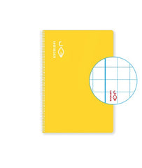 Bloc Espiral Estándar Liso 50H 90g | Escolofi | Cartón | Formato Estándar | Pack 5 Unidades