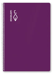 Bloc Espiral A5 Liso 90g | Escolofi | Cartón | Formato A5 | Pack 5 Unidades