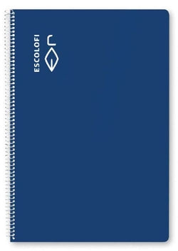 Cuaderno espiral tapa dura azul ESCOLOFI Pauta Montessori 3.5