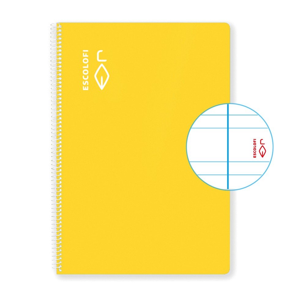 Bloc A4 40 hojas pauta Escolofi amarillo (pack 5 uds)