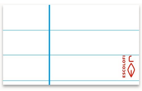 Libreta folio 50 hojas 70 g horizontal margen verde Imagen principal del producto
