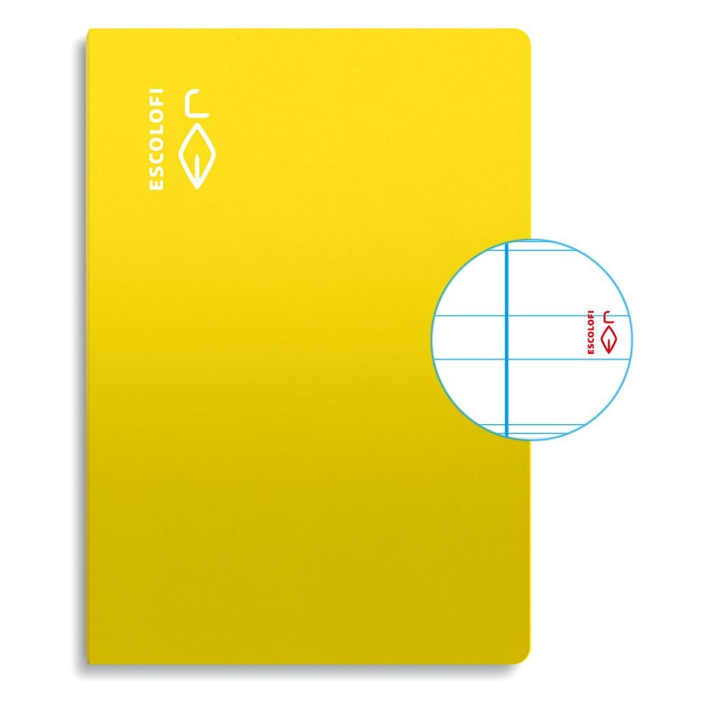 Libreta A4 50h Montessori Escolofi amarillo (pack 10)