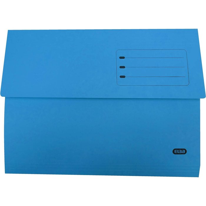 SUBCARPETA A4 SOLAPA AZUL INTENSO 320G | 50 UNIDADES | (GIO)