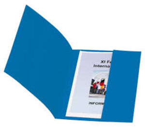 SUBCARPETA FOLIO 320GR CON BOLSA AZUL | 1 UNIDADES | (GIO)