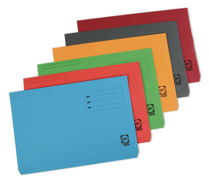 SUBCARPETA FOLIO 320GR CON BOLSA ROJO | 25 UNIDADES | (GIO)