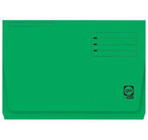 SUBCARPETA CON BOLSA Y SOLAPA FOLIO 320G VERDE | 25 UNIDADES | (GIO)
