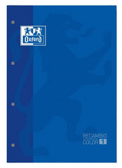 RECAMBIO A4 4 TALADROS 80H CUADRO 5MM OXFORD AZUL OSCURO | 1 UNIDADES | (OXFORD)
