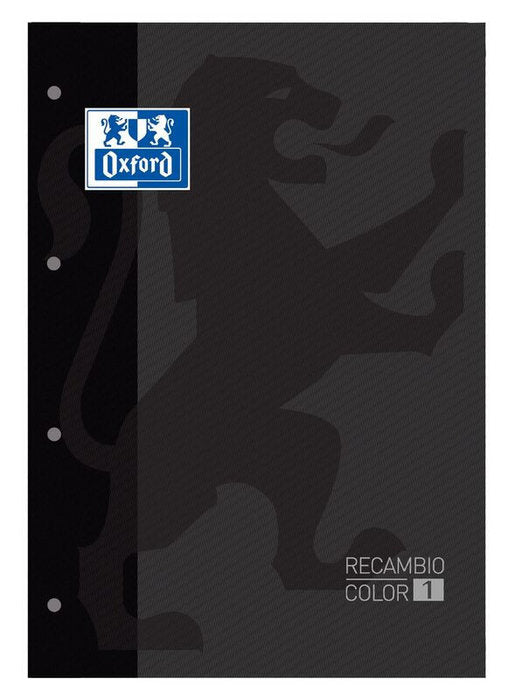 RECAMBIO A4 4 TALADROS 80H CUADRO 5MM OXFORD NEGRO | 1 UNIDADES | (OXFORD) Imagen principal del producto
