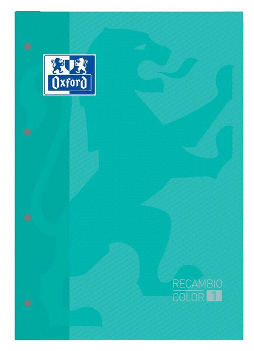 RECAMBIO A4 4 TALADROS 80H CUADRO 5MM OXFORD ICE MINT | 1 UNIDADES | (OXFORD)