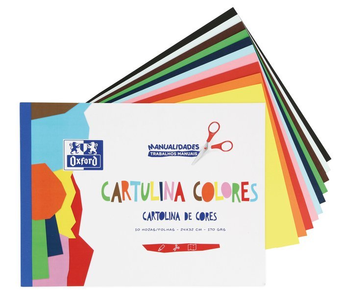 Bloc Espiral Estándar Liso 170g | Oxford | Cartón | Formato Estándar | Pack 10 Unidades