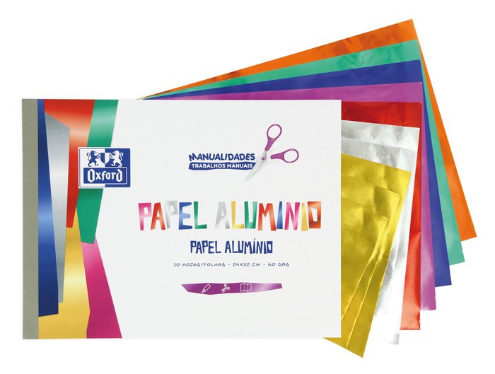 Bloc manualidades A4 10h papel aluminio Oxford marca Oxford Cuadernos Imagen principal del producto