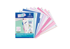 SEPARADORES OXFORD PP 500 MICRAS A4 5 POSICIONES PASTEL | 1 UNIDADES | (OXFORD)