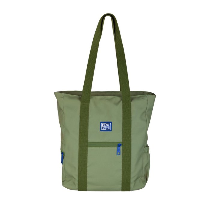 Bolso tote bag B-Trendy Oxford Diseño Verde Safari