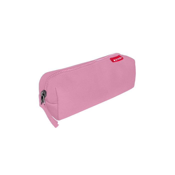 Portatodo neopreno simple 22x6x6cm color rosa enri