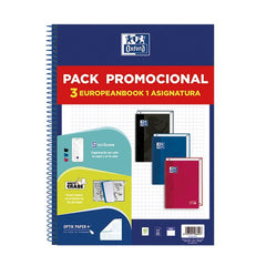 Bloc Espiral Estándar Liso 80H 90g | Oxford | Cartón | Formato Estándar | Pack 1 Unidades