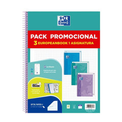 Bloc Espiral Estándar Liso 80H 90g | Oxford | Cartón | Formato Estándar | Pack 1 Unidades
