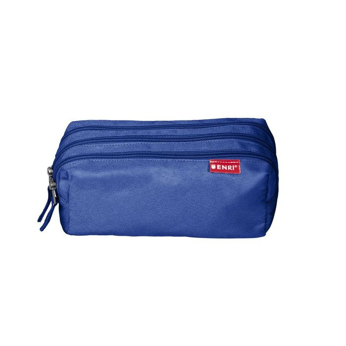 PORTATODO ENRI 3 CREMALLERAS AZUL | ENRI TEXTIL