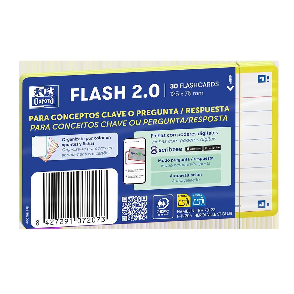 Bloc Espiral Estándar Liso 90g | Oxford | Cartón | Formato Estándar | Pack 1 Unidades Imagen principal del producto