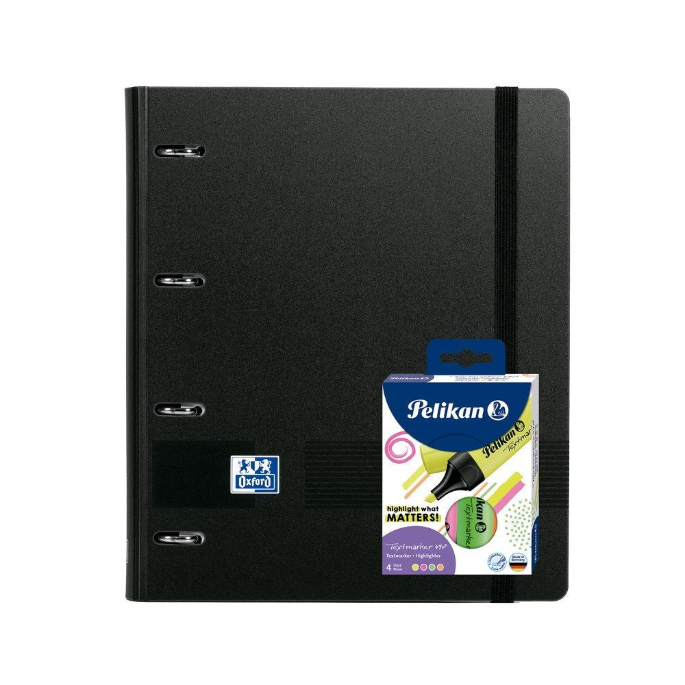 Carpebloc A4+ L&g Cuadro 5x5 con Marcadores, Pizarra y Stickers Oxford