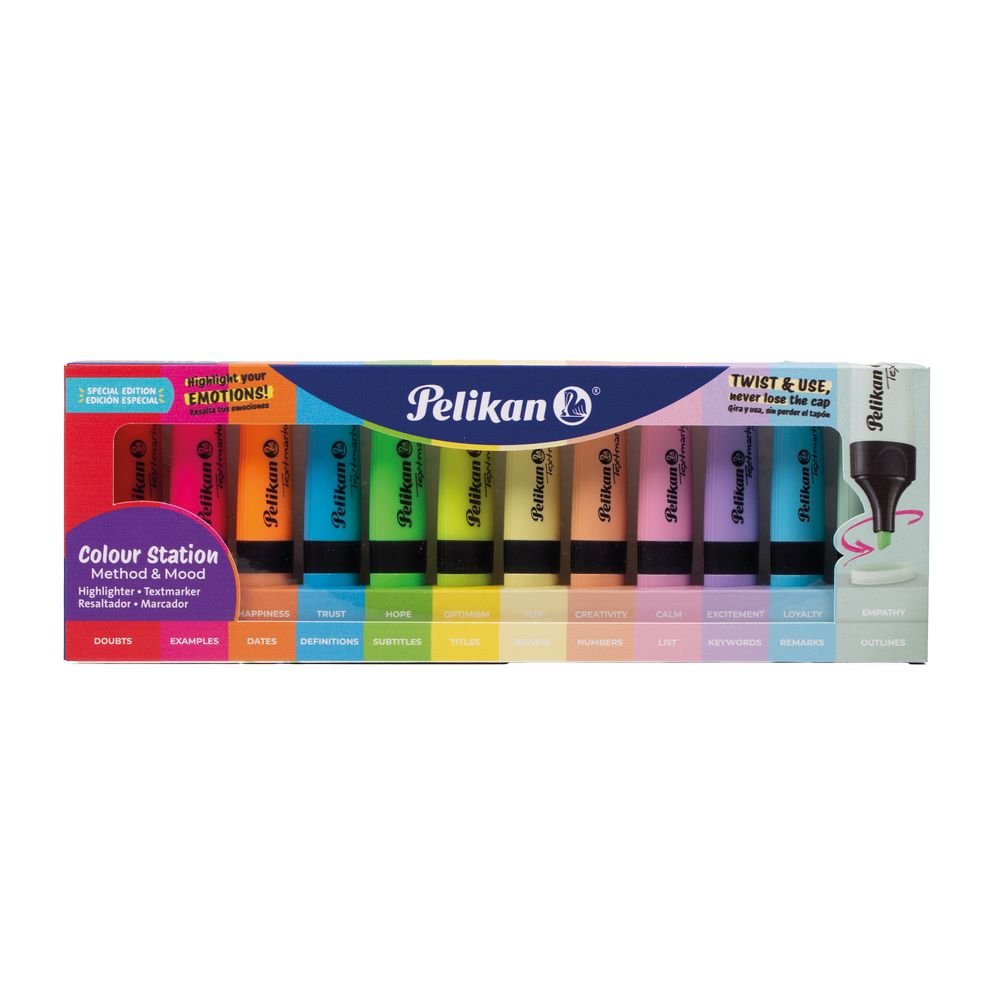 Marcador 490 12 Colores con Base 6 Neon y Pastel PELIKAN Imagen principal del producto