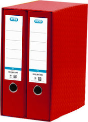 MODULO 2 ARCHIVADORES A4 ANCHO ROJO | 1 UNIDADES | (ELBA)