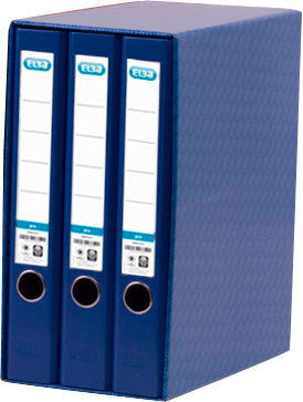 MODULO 3 ARCHIVADORES A4 ESTRECHO AZUL | 1 UNIDADES | (ELBA)