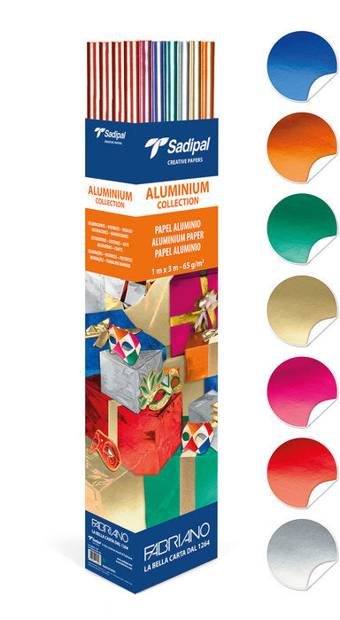 Expositor 25 Rollos Papel Metalizado 3M Colores Std SADIPAL