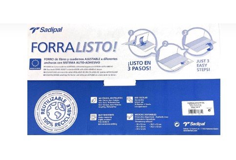 FORRO AJUSTABLE 29X52CM | 50 UNIDADES | (SADIPAL)