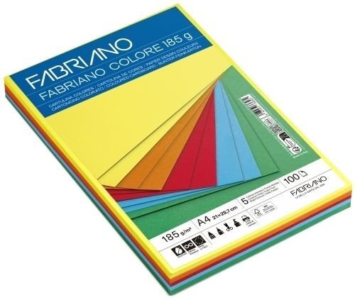 Cartulina A4 Colores Intensos 185 g SADIPAL Pack 20 hojas
