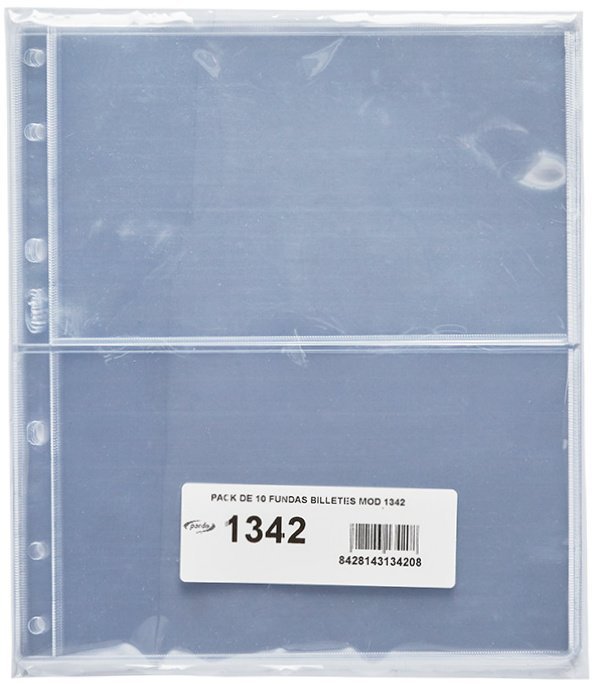 FUNDA 2 DEPARTAMENTO PARA BILLETES | 10 UNIDADES | (PARDO)