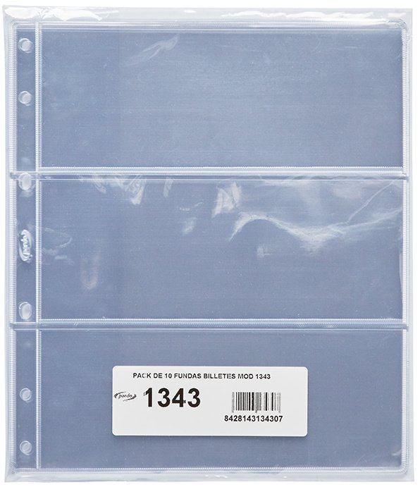 FUNDA 3 DEPARTAMENTO PARA BILLETES | 10 UNIDADES | (PARDO) Imagen principal del producto