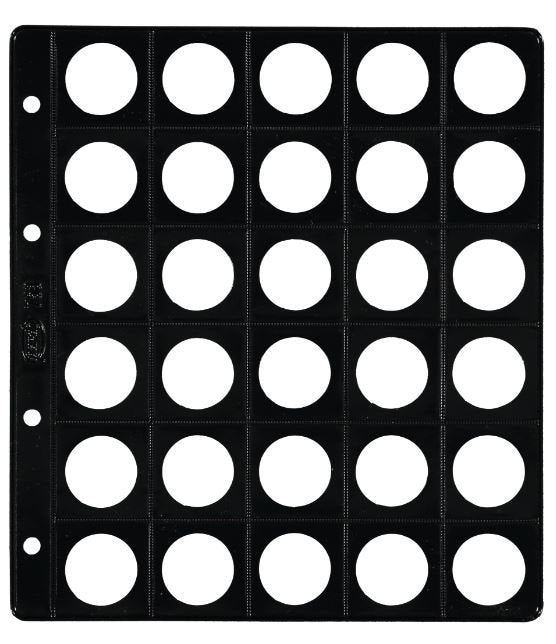 Funda monedas 30 alojamientos diámetro 25 mm Pardo