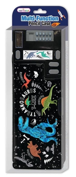 Estuche Dino Hot Focus para escolares y manualidades