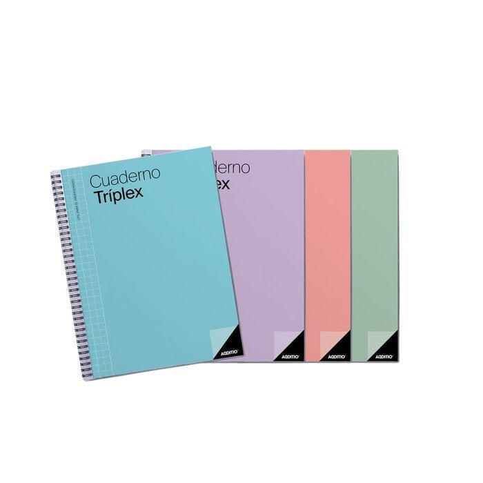 CUADERNO TRIPLEX COLORES SURTIDOS | ADDITIO Imagen principal del producto