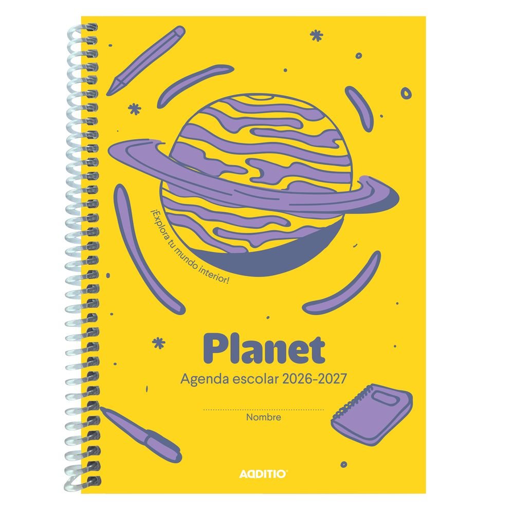 Agenda escolar semana vista Planet 26/27 ADDITIO